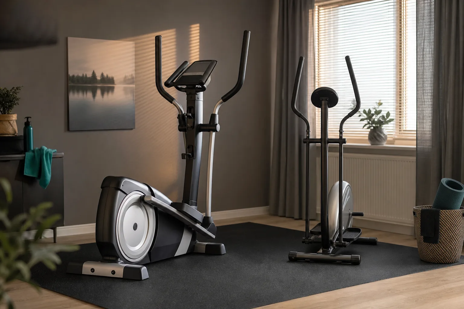 Abilica E-300 och Gymstick GX6.0 på samma gummimatta